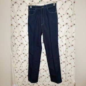 Source Unknown Men's Deep Blue Straight Jeans